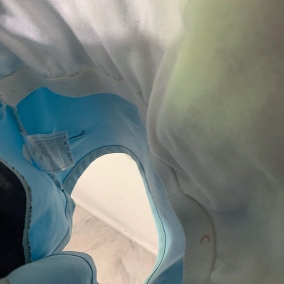 NIKE racerback tank top womens light blue dri fit tank with mesh back xsmall - Picture 2 of 5